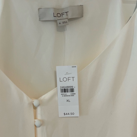 LOFT Covered Button Strappy Cami - Picture 3 of 6